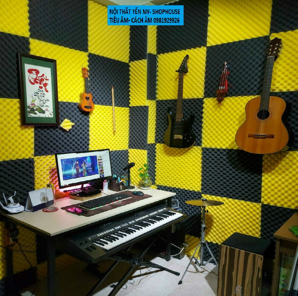 8 Tấm mút tiêu âm,cách âm hình trứng .Kích thước 1 tấm 50*50cm dày 3cm. (Được chọn màu theo ý)