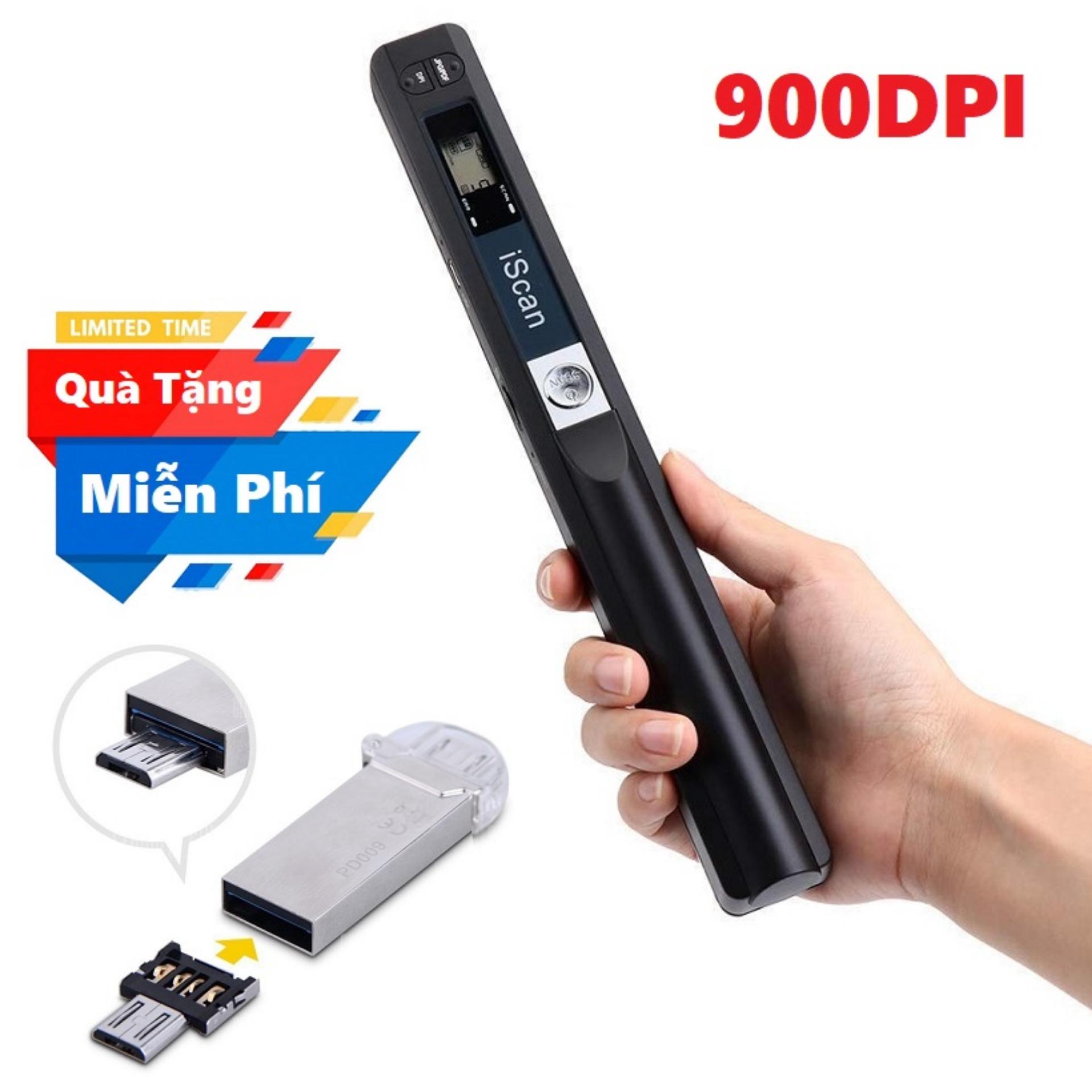 Máy scan màu di động độ nét cao iscan 900DPI Tặng kèm Đầu OTG cao cấp cho smartphone