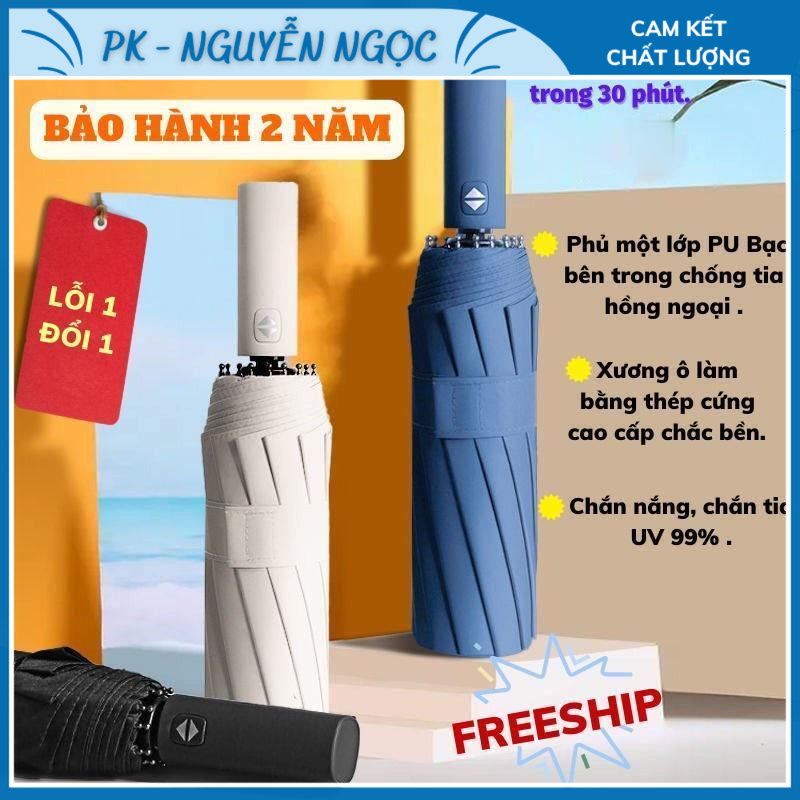 [ HÀNG ĐẸP ] Ô Che Mưa Ô Che Nắng 10 Nan Tán Rộng Chống Tia UV Cao Cấp Dù Che Mưa Asaki