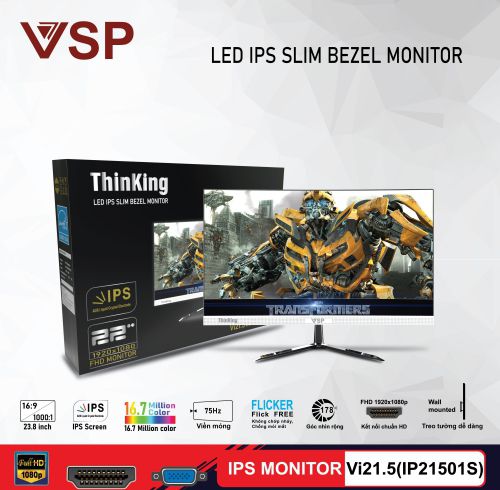LCD IPS VSP ThinKing 22 inches Trắng FHD