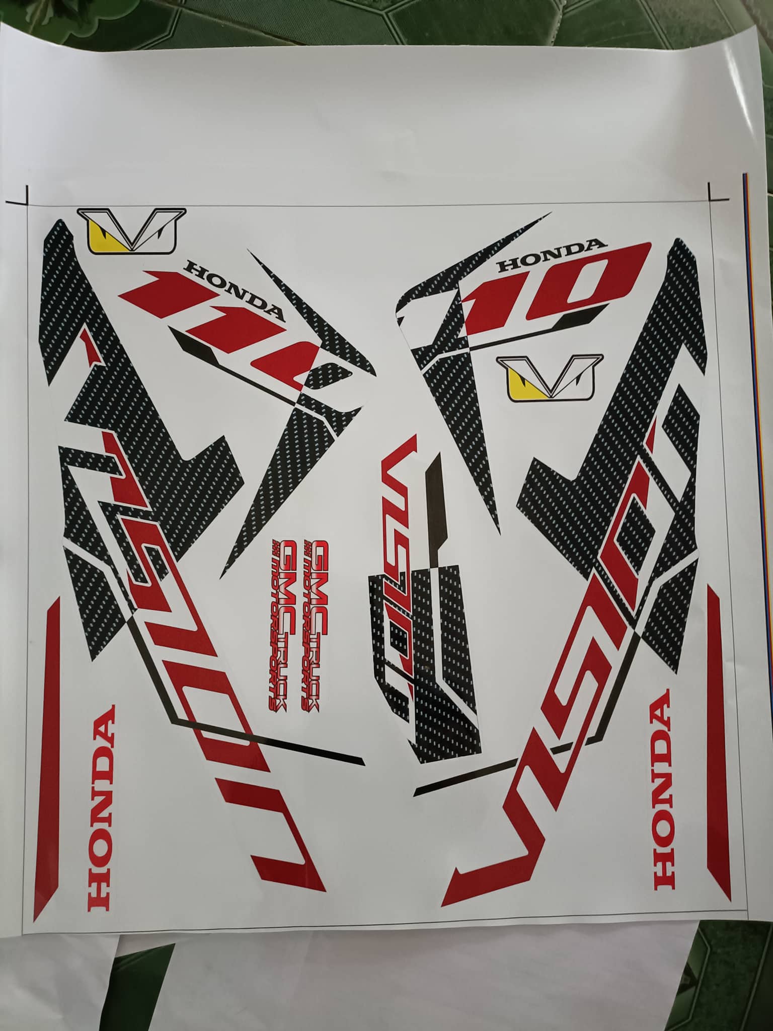 Tem rời vison 2014 xe trắng, decal 3 lớp