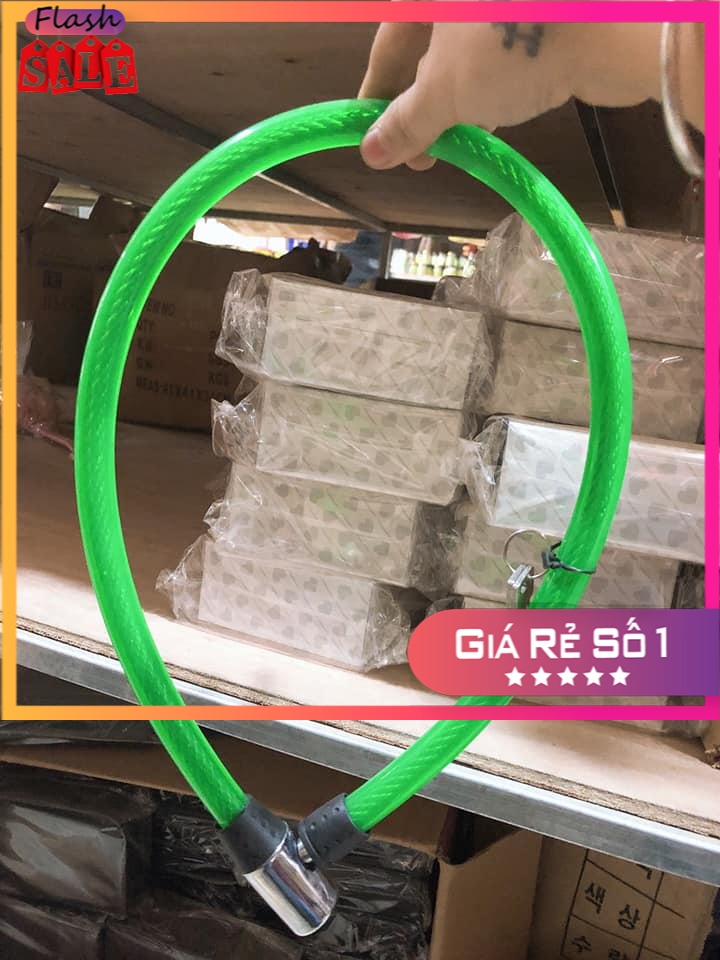 [ BAO CHẤT ] Khóa dây chống trộm xe đạp xe máy loại rẻ-khóa dây giá rẻ