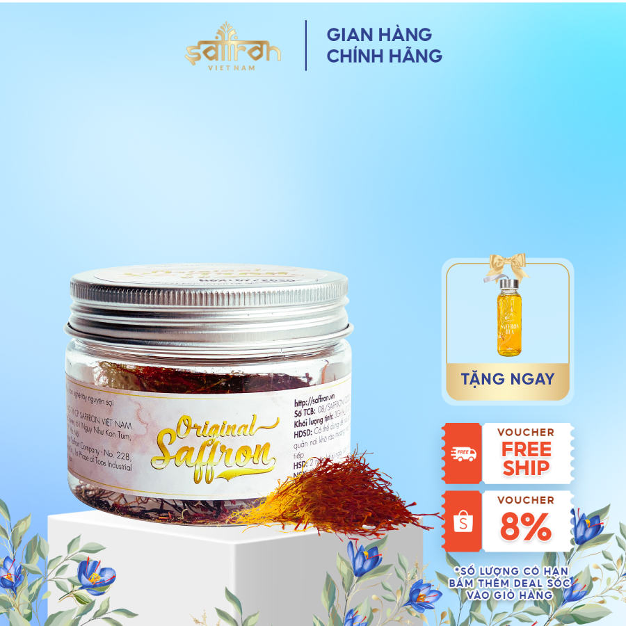 Nhụy Hoa Nghệ Tây nguyên bản 3Gram SAFFRON VIỆT NAM