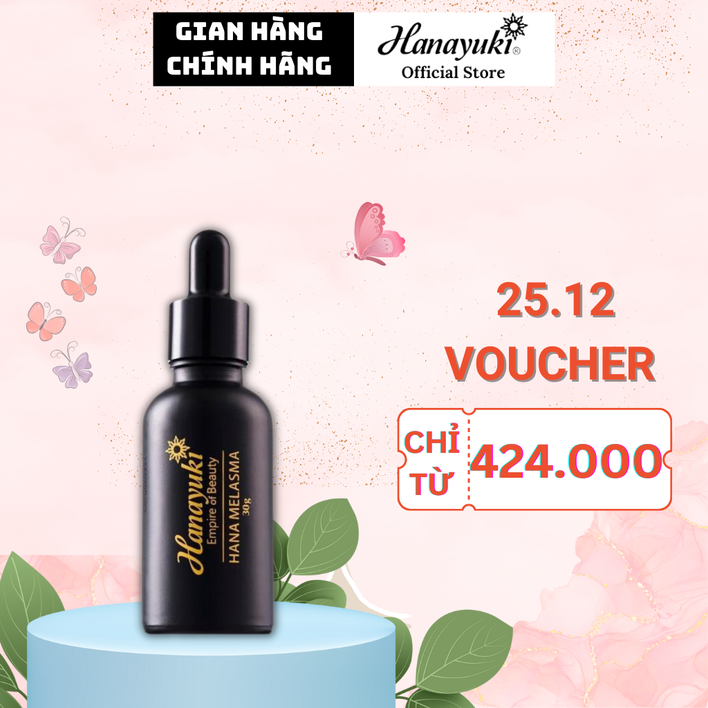 Serum Nám Hanayuki, Serum Giảm Thâm Nám Dưỡng Trắng Da Hanayuki Chính Hãng