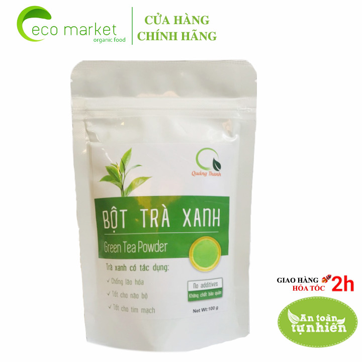Bột trà xanh nguyên chất sấy lạnh Quảng Thanh 100g