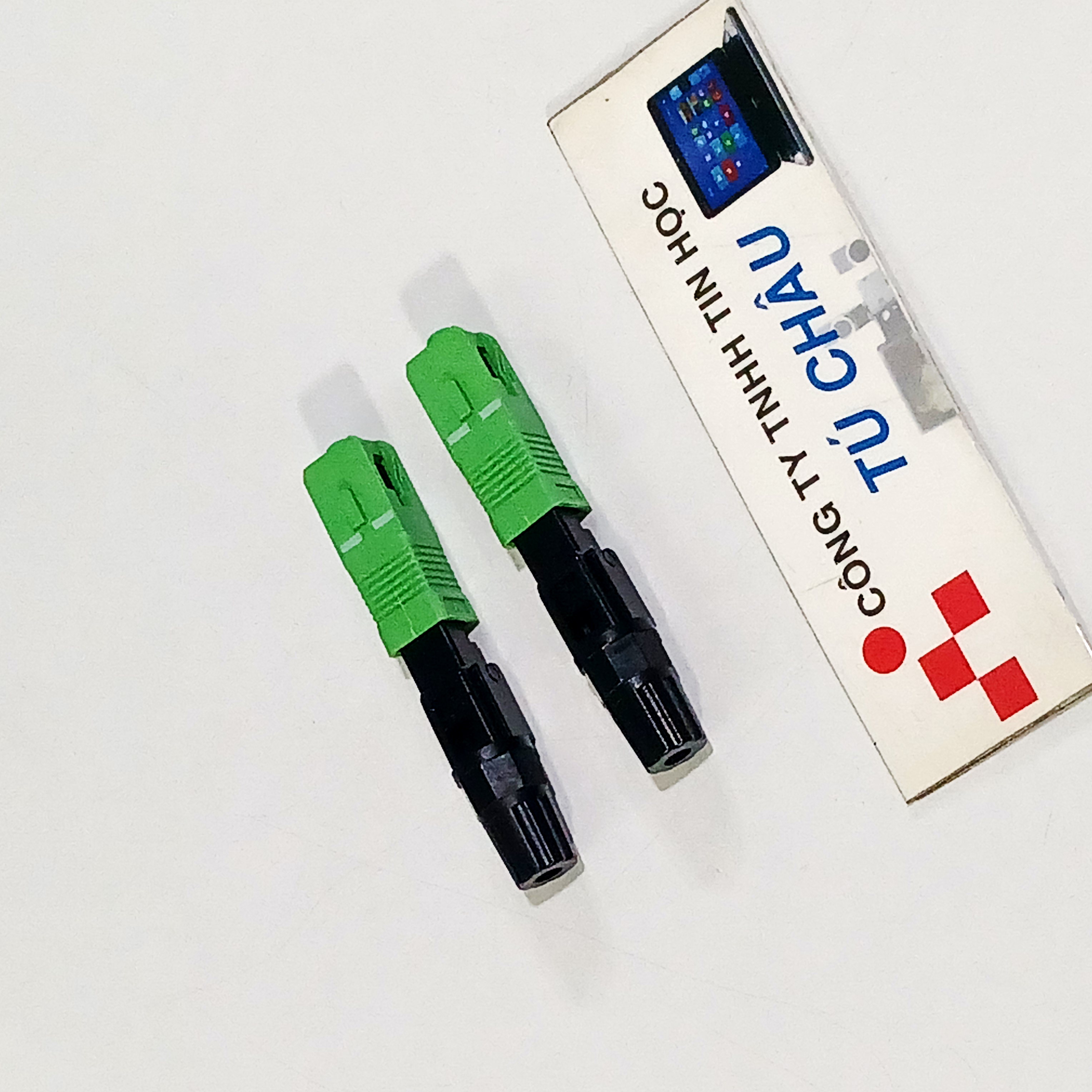 Đầu quang mạng SC / APC Xanh lá (Fast Connector Fiber optic - Rệp quang APC) / Giá bán 2 Rệp