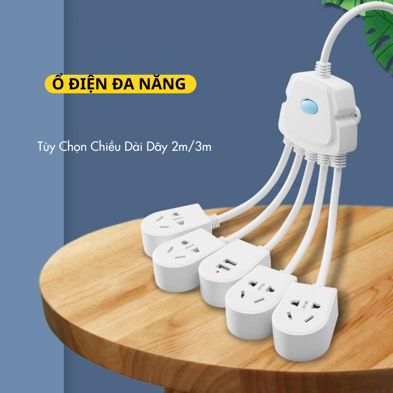 Ổ cắm điện đa năng ổ điện thông minh có cổng usb chống giật asaki