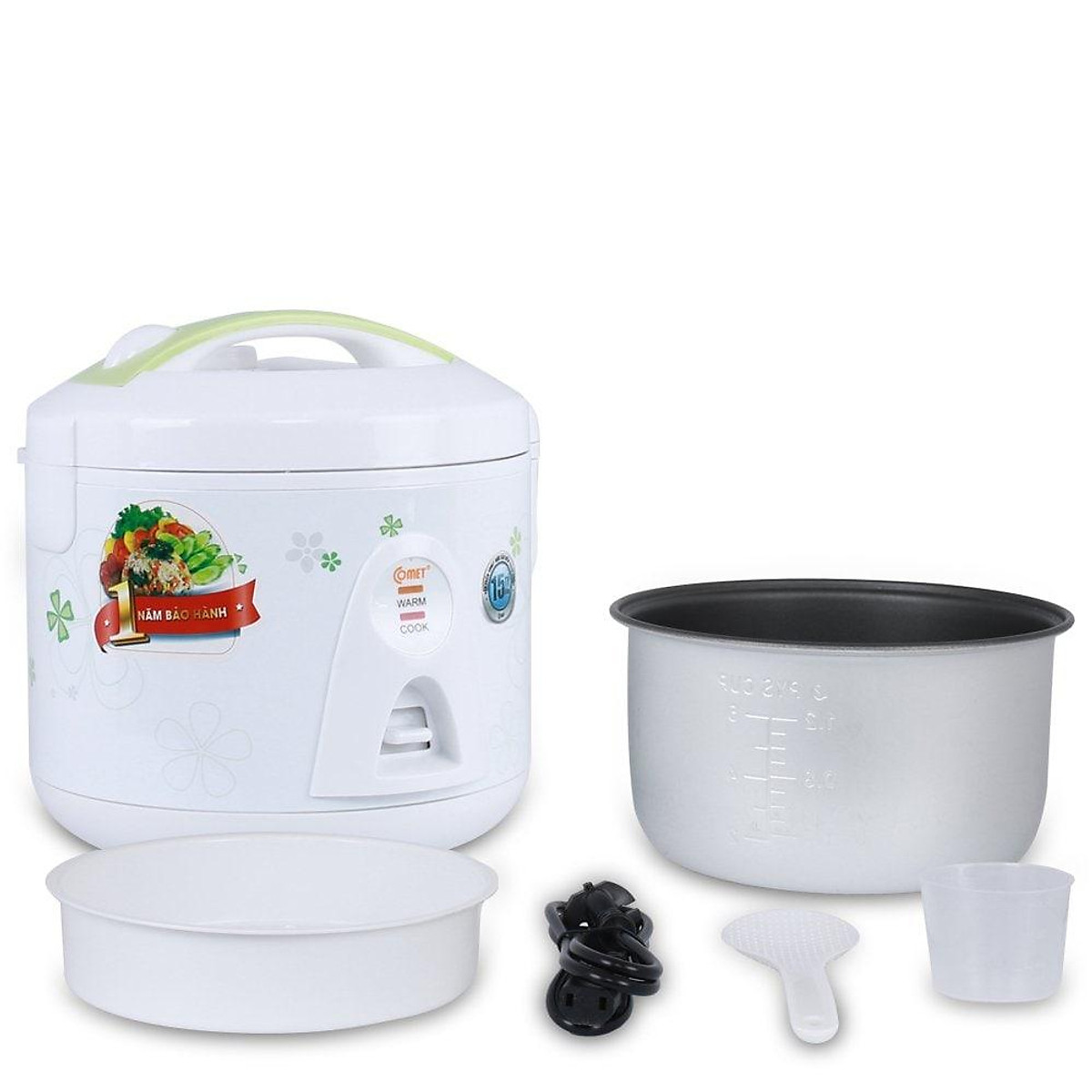 Nồi cơm điện nắp gài comet 500w cm8028 1.2l - hàng chính hãng