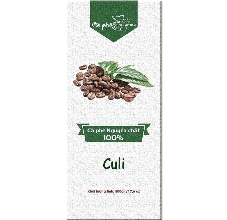 [HCM]Cà Phê Culi Hạt Rang Xay Nguyên Chất 100%.