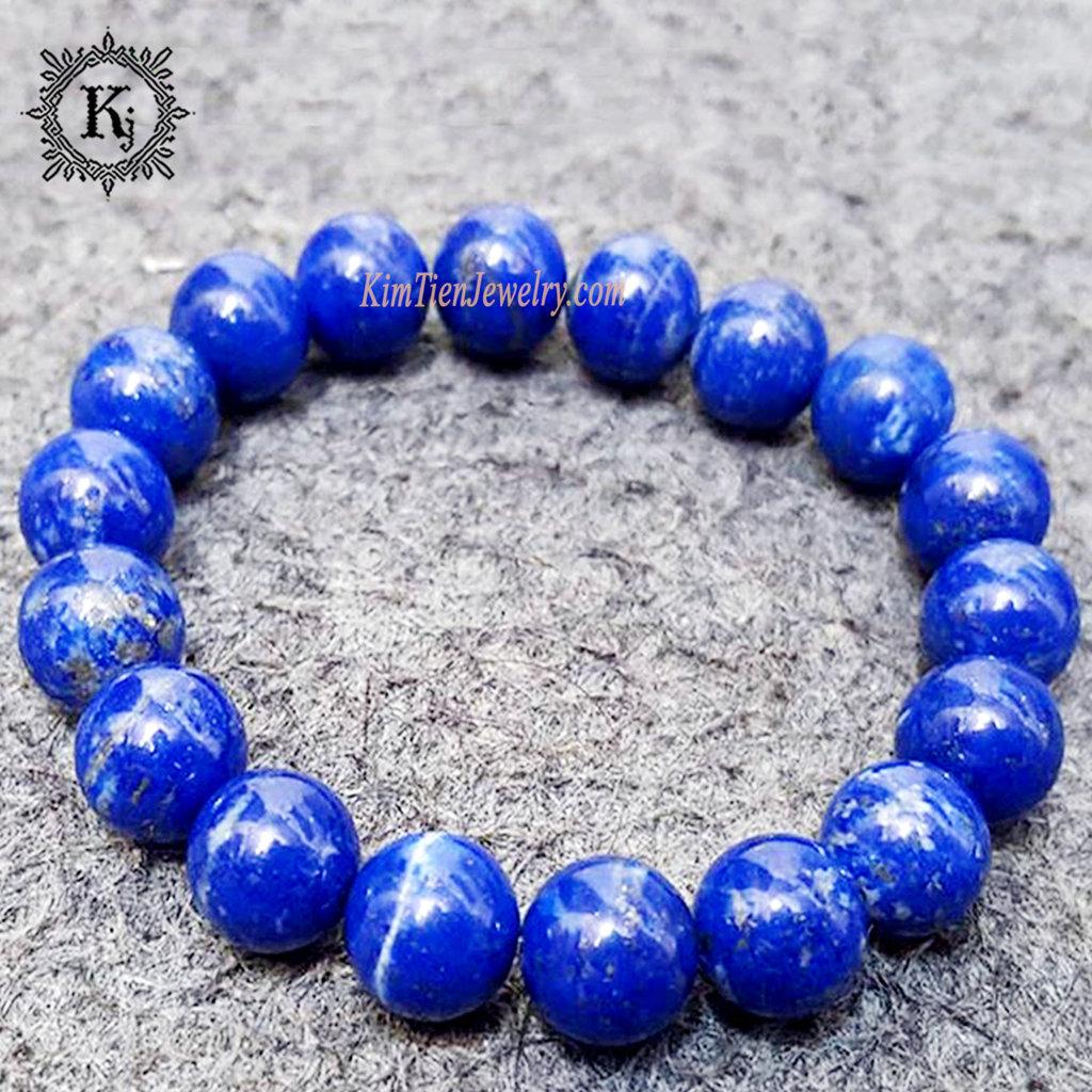 Vòng Tay Phong Thủy Đá Lapis - Hợp Mệnh Thủy , Mộc - Xua Vận Rủi - Trí Tuệ Sáng Suốt