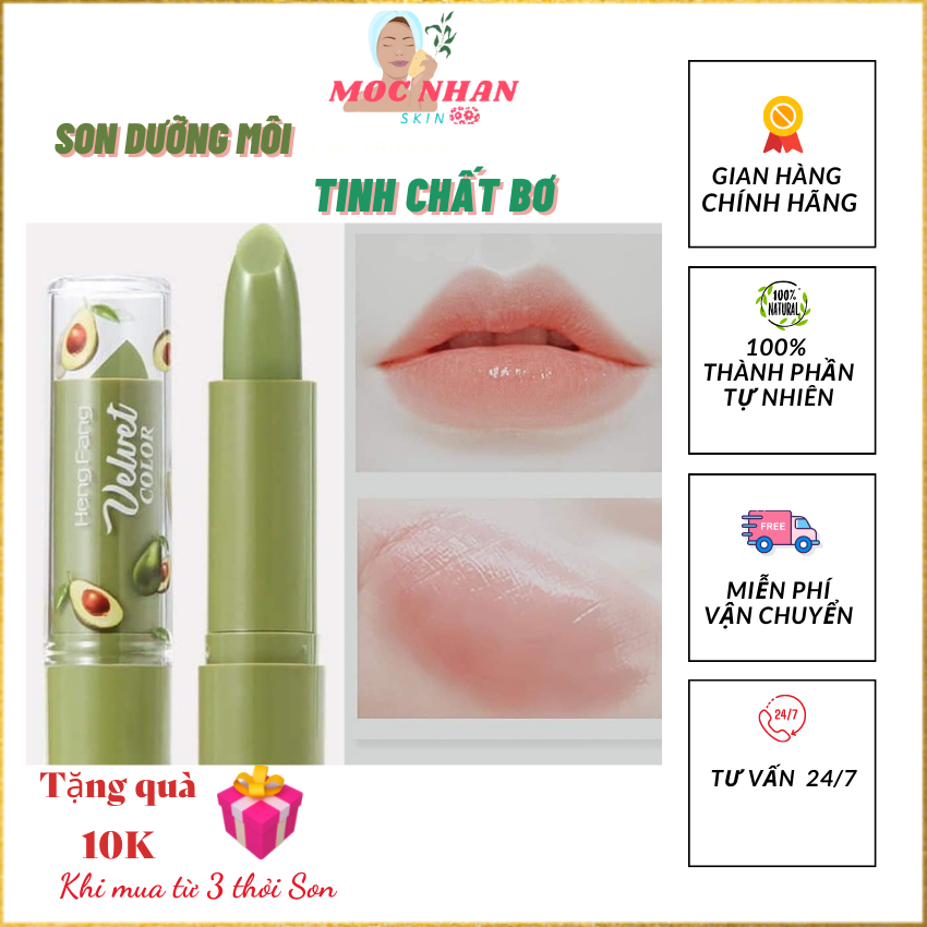Son dưỡng môi Trái Bơ Hasaya Girl Soft Avocado lipbalm chính hãng mềm môi hồng môi căng mịn,Son dưỡng môi tình chất quả bơ thiên nhiên,Son dưỡng môi trái Bơ Thái/ Son dưỡng có màu,Moc Nhan Skin