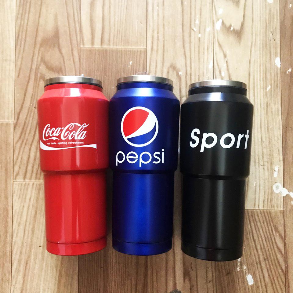 LY GIỮ NHIỆT HÌNH COCA COLA,PEPSI CUTE - BÌNH GIỮ NHIỆT INOX 400ML CHẤT LƯỢNG TỐT