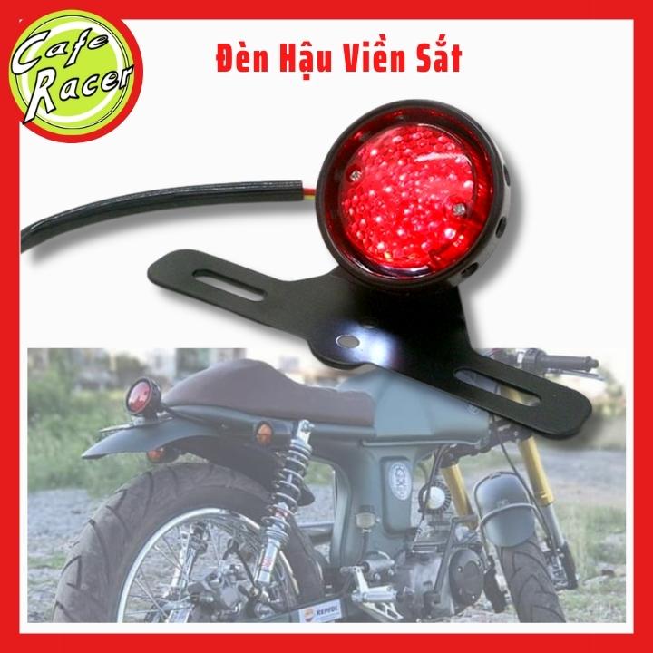 Đèn hậu xe máy Tổ Ong viền sắt cao cấp độ cho các dòng win, honda 67, GN125, sports, Cafe Racer