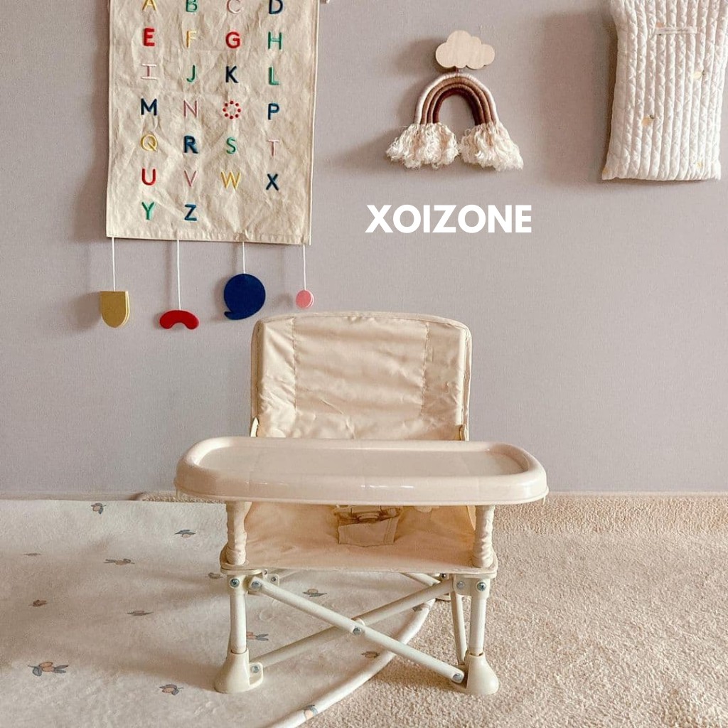 Ghế Đa Năng Hoo Booster Hàn Quốc  Cho Bé Tập Ngồi, Ghế Ăn Dặm Đa Năng Gấp Gọn, Dã Ngoại, An Toàn Cho Bé