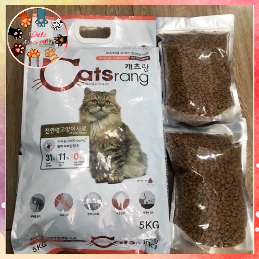 Hạt Catsrang 1kg thức ăn cho mèo Hàn Quốc
