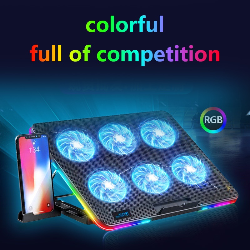RGB Laptop Cooling Pad Gaming Laptop Cooler