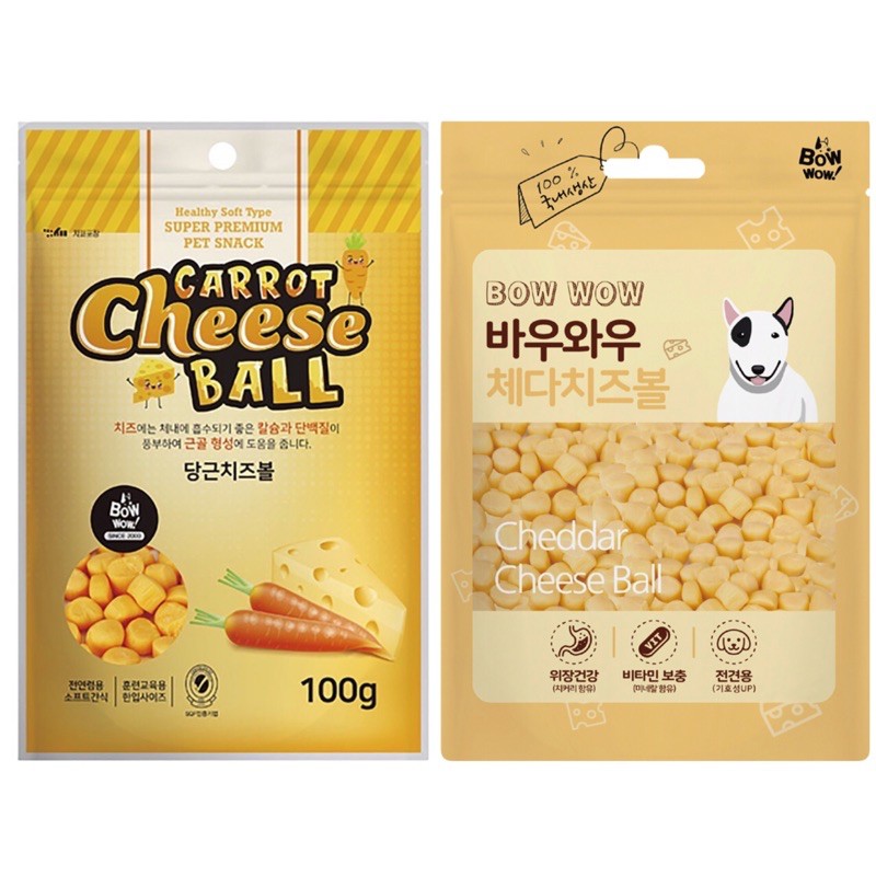 Phô mai viên bowwow cho chó, mèo, hamster 100g