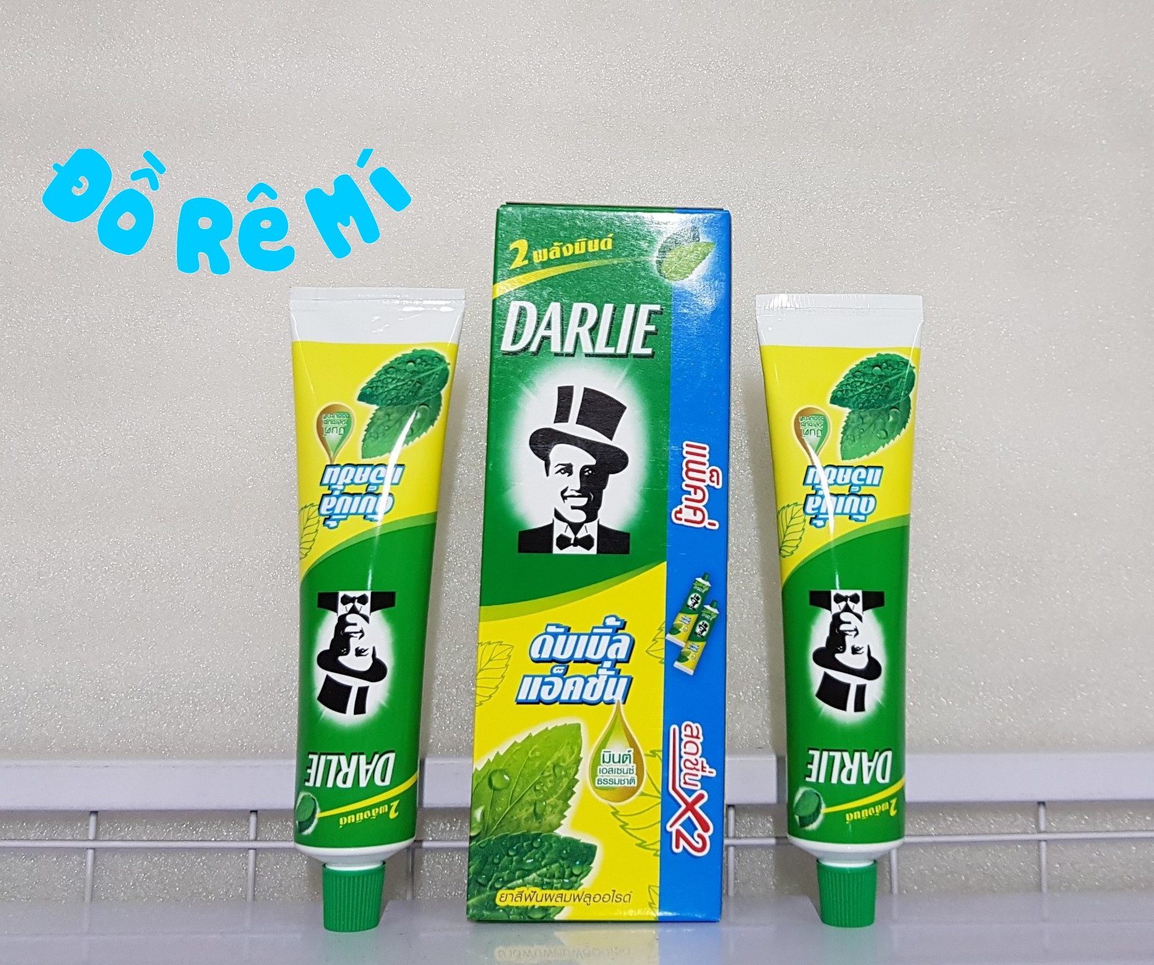 Kem đánh răng Darlie bạc hà hộp 2 tuýp 160 gram