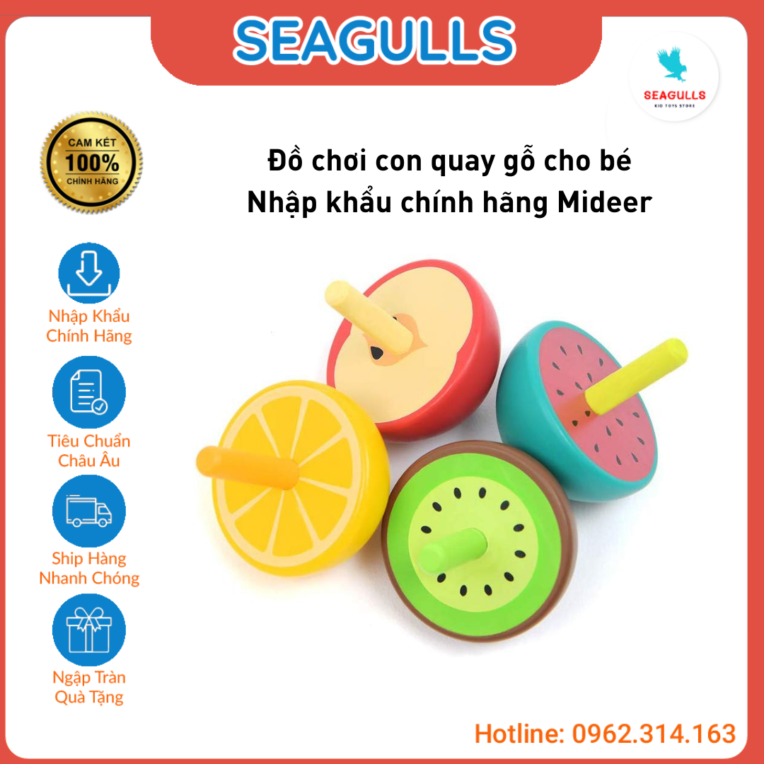 Con quay vận động tinh cho bé - Trò chơi vận động - Đồ chơi nhập khẩu chính hãng Mideer Seagulls