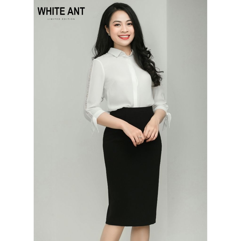 Chân Váy Bút Chì Công Sở WHITE ANT Form Ôm Tôn Dáng, Chất Liệu Crepe Hàn Quốc Cao Cấp 110108029D.100