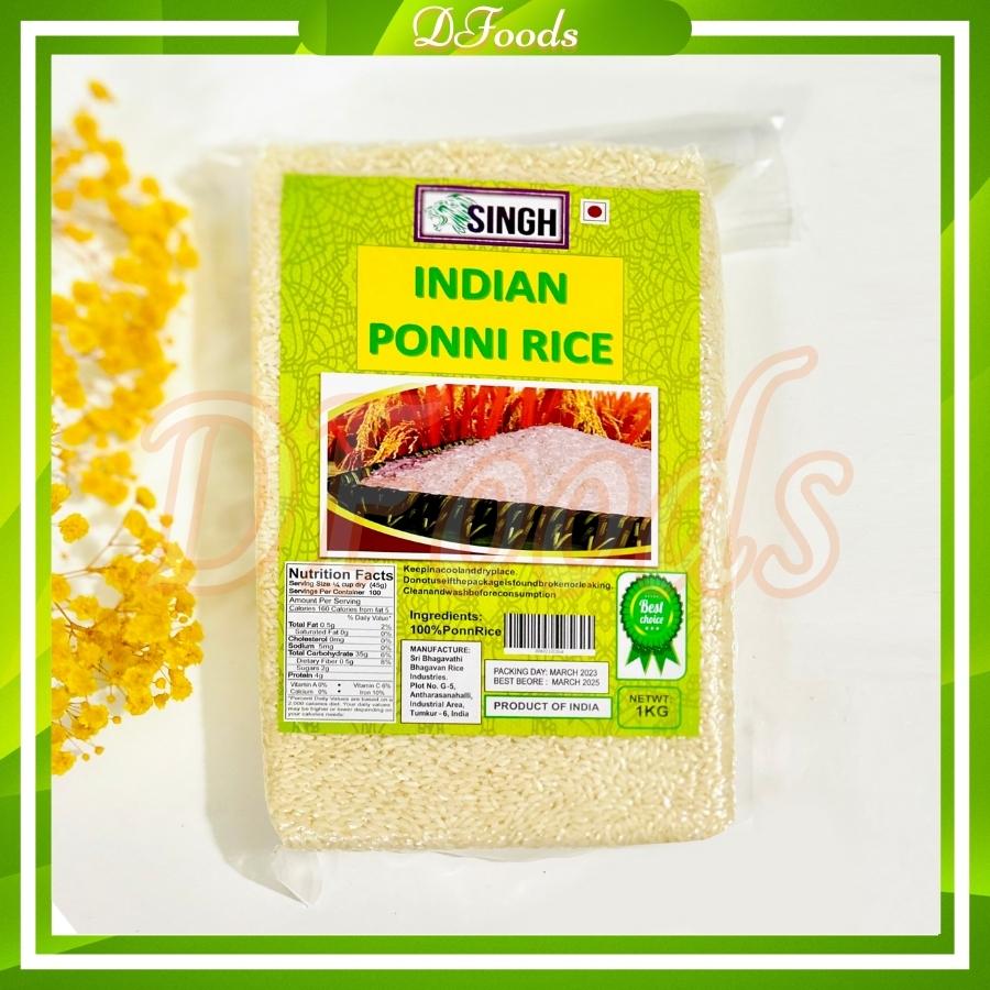 Gạo Ponni Ấn Độ 1kg Ngăn Ngừa Tiểu Đường