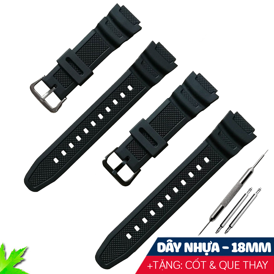 Dây nhựa đồng hồ Casio AE1200, SKMEI 1335