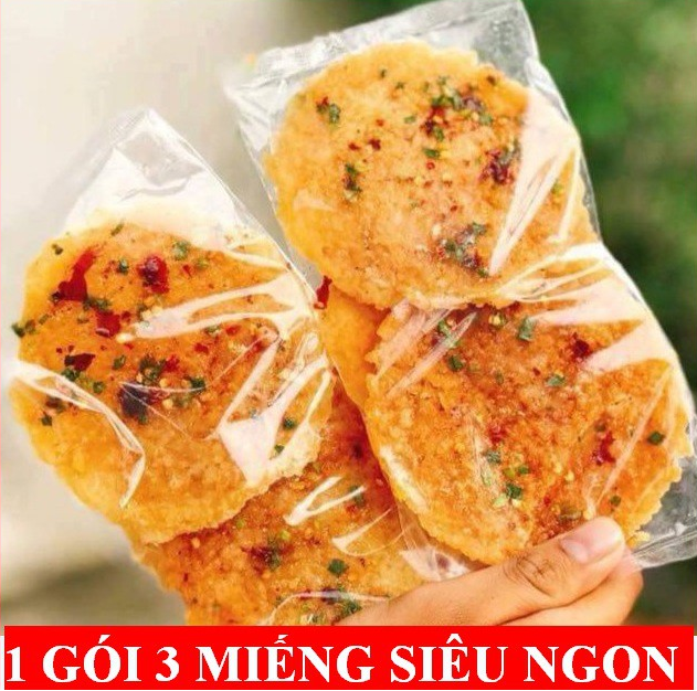 3 BỊCH CƠM CHÁY CHIÊN NƯỚC MẮM HÀNH ( bịch 3 bánh )