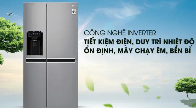 Công nghệ Inverter - Tủ lạnh LG Inverter 601 lít GR-D247JDS