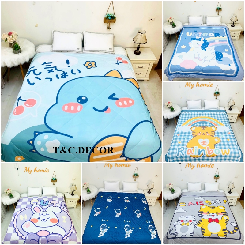 Chăn hè mền hè thun lạnh trần bông siêu mềm mại thoáng mát,size 2mx2m3