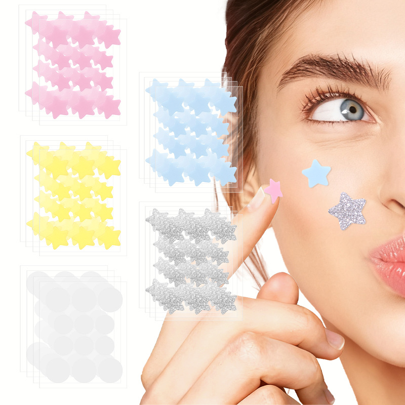 Miếng dán trị mụn Meishi Skin Rainbow Star Flash bán chạy xuyên biên giới   Màu sắc tươi sáng, nhẹ và thoáng khí 60 Miếng Dán Pimple Patch