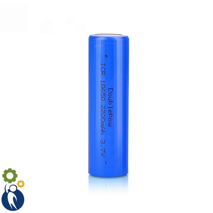 Pin 18650 2200mAh Chuẩn Dung Lượng Hàng Nội Địa Trung Quốc Thương Hiệu DOUBLEPOW - Đầu Bằng