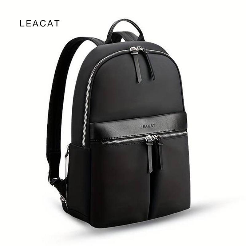 Leacat Ba Lô Mỏng Ni Lông Chống Thấm Nước Mỏng Dung Tích Lớn Máy Tính Xách Tay Túi Xách Ba Lô Du Lịch Doanh Nhân Túi Xách Nữ