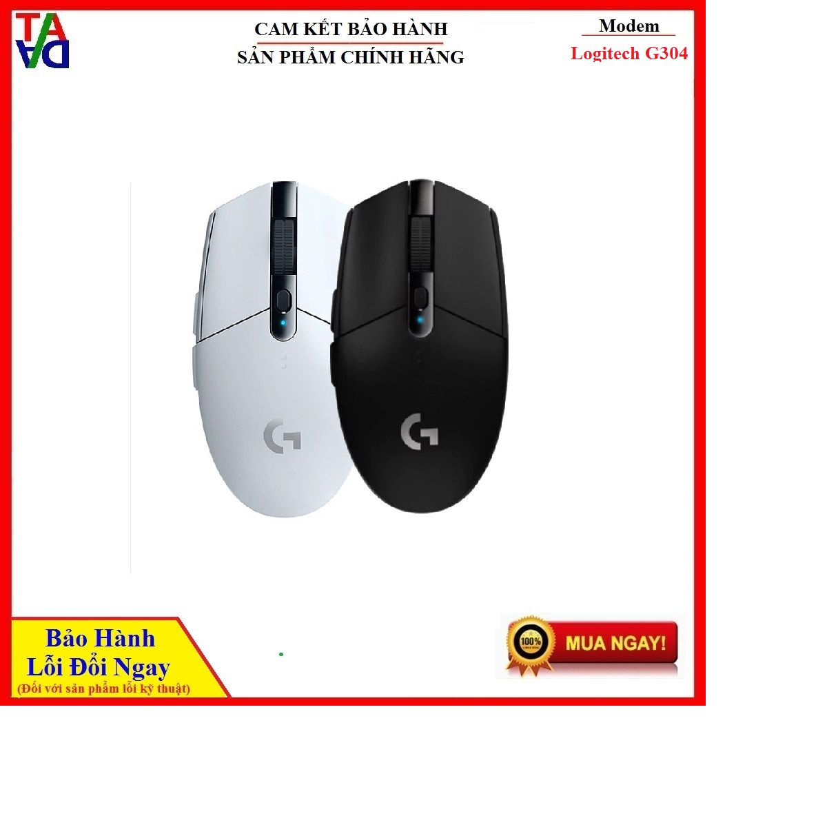Chuột chơi game Logitech G304 Light Speed Wireless Gaming - Hàng chính hãng - Bảo hành 24 tháng 1 đổi 1