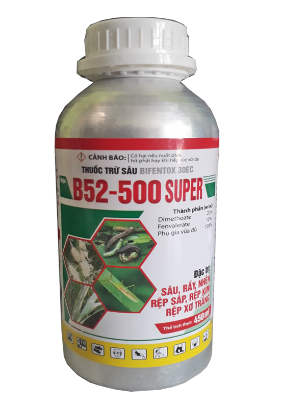 Thuốc trừ sâu b52 500 super 450ml trừ sâu, rầy, nhện, rệp sáp, rệp kim, rệp xơ trắng