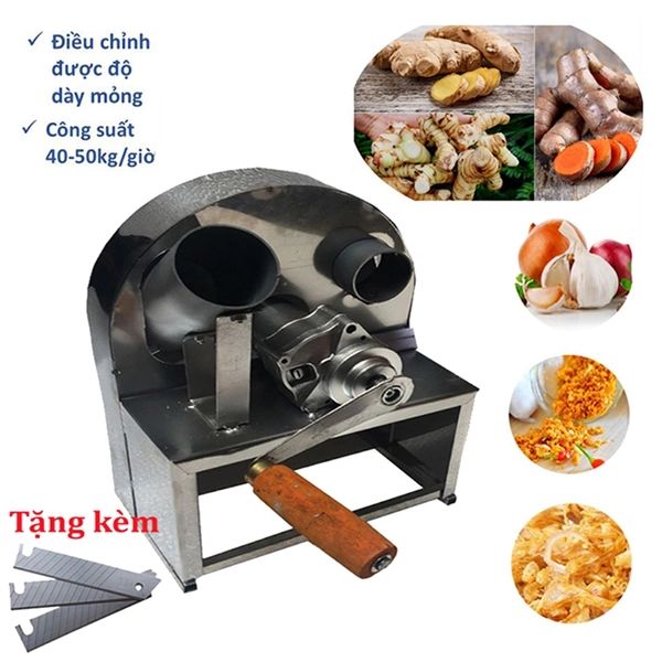 [ TRỢ SHIP 11K ] Máy Thái Mỏng Hành, Tỏi, Ớt, Gừng bằng tay tại nhà, Không Bám Mùi, Không Cay Mắt, Rất An Toàn Cho Sức Khỏe.Mỗi Giờ Có Thể Thái Từ 60kg – 80kg Hành Tỏi, Kích Thước Nhỏ Gọn, Thoải Mái Khi Sử Dụng.