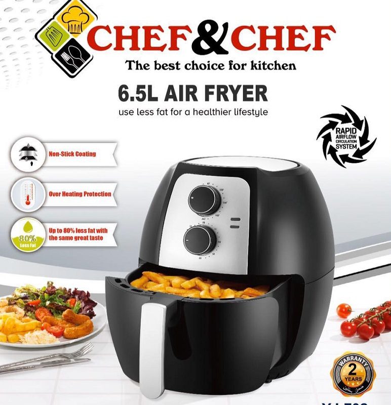 Nồi Chiên Không Dầu Chef And Chef 65L Có Hdsd Tiếng Việt Bảo Hành 12 Nồi Chiên Không Dầu Chef And Chef 65L Có Hdsd Tiếng Việt Bảo Hành 12