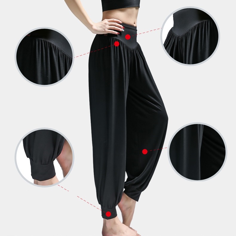 Quần alibaba nữ tập Yoga Gym mặc nhà co giãn 4 chiều