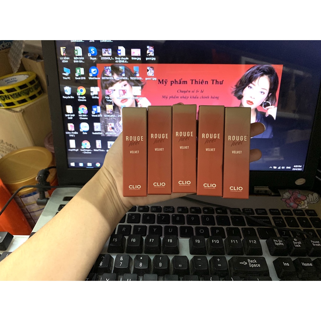 Son thỏi clio rouge heel velvet màu 09 - rose breeze - hồng đất