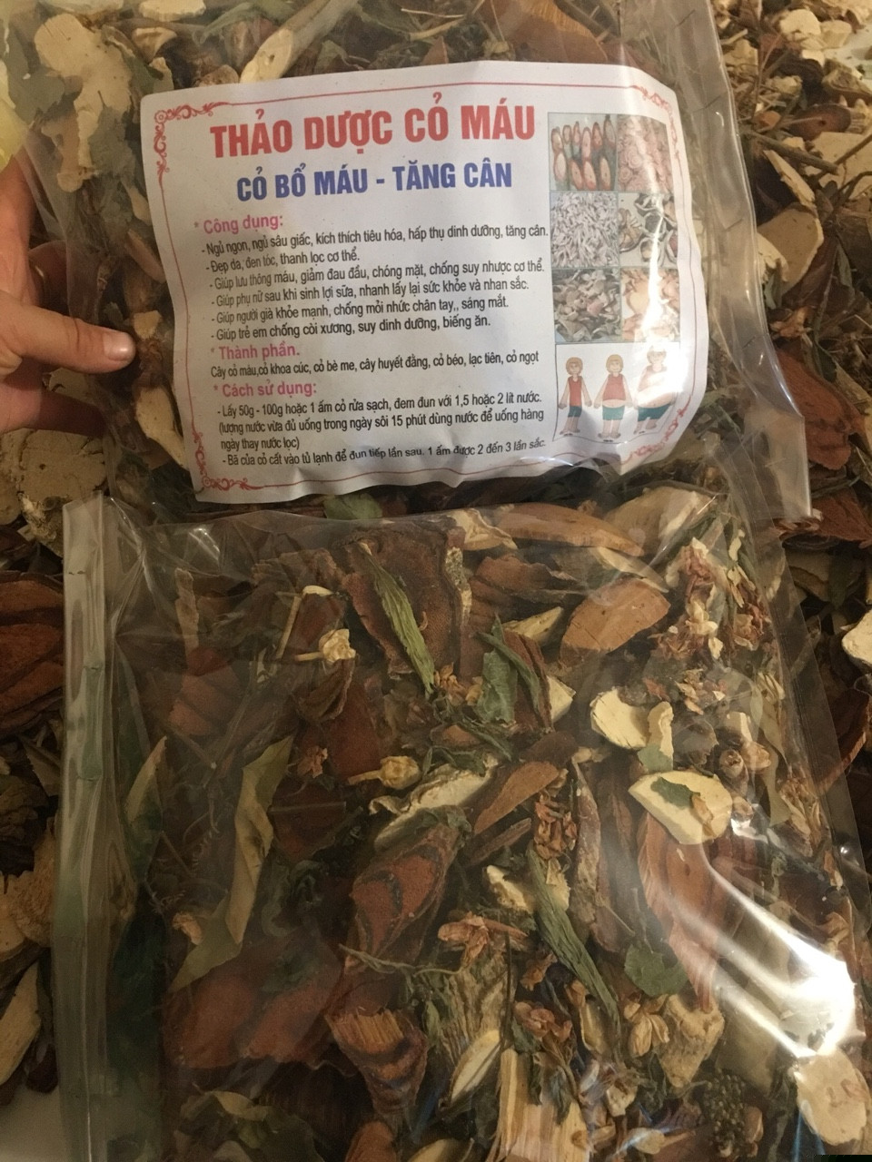 1kg cỏ máu đủ vị tăng cân, bổ máu
