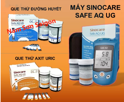 Bộ 50 que thử axit uric cho máy sinocare safe aq ug,que thử axit uric, nam sơn saigon