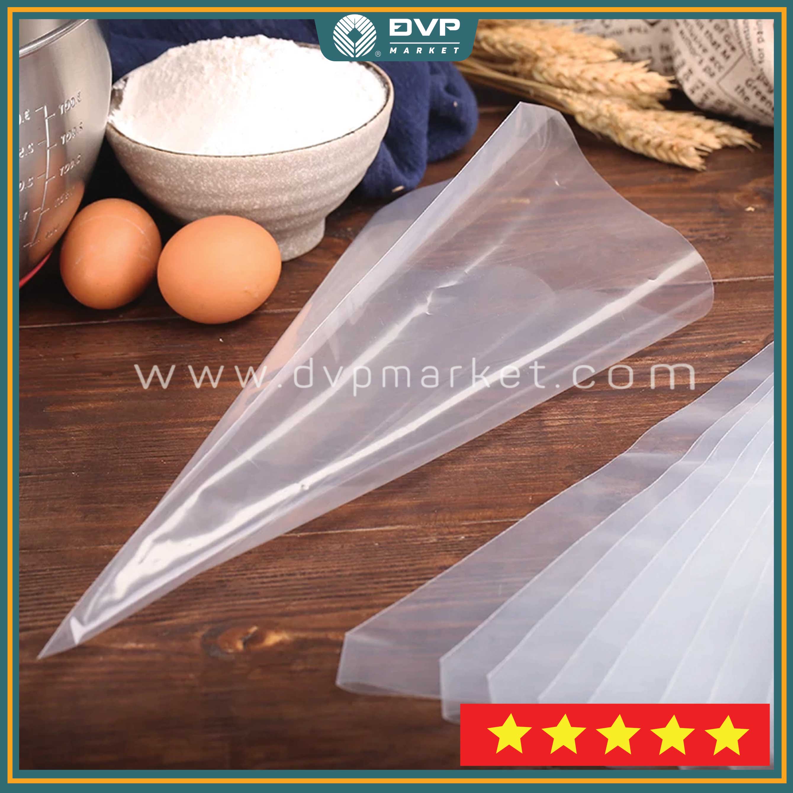 Túi nilon bắt kem 100g