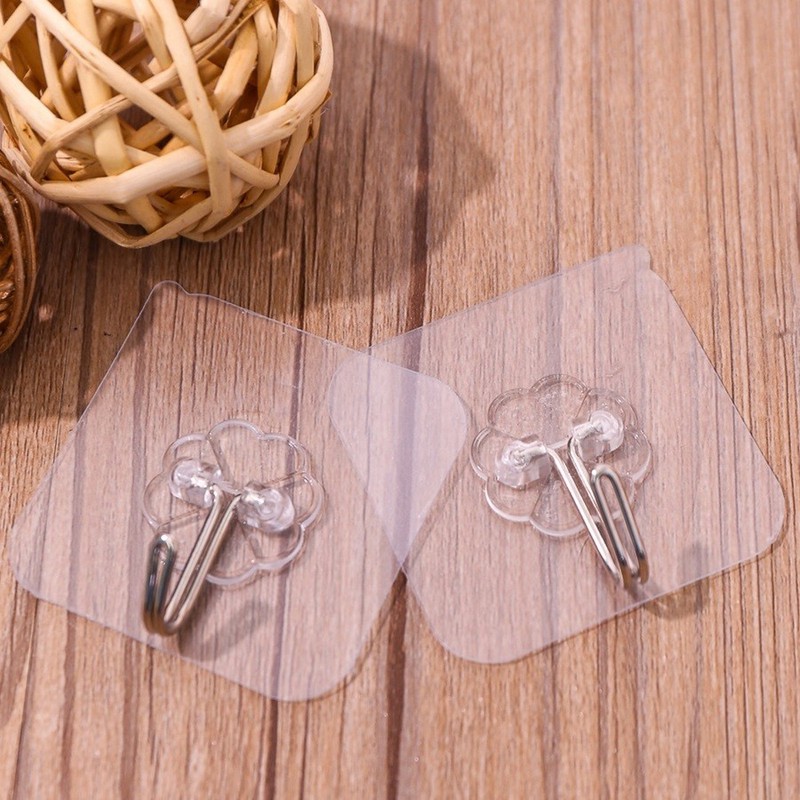 Combo 10 móc dán trong suốt chịu lực tốt