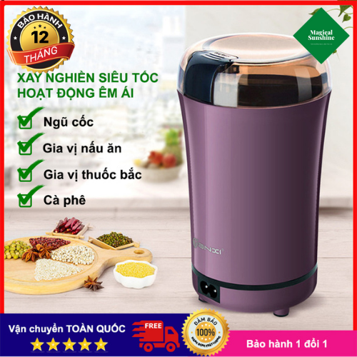 Máy Xay Hạt Ngũ Cốc, Máy Xay Cà Phê, Nghiền Bột Khô Mini, Máy Nghiền Hạt Khô Cao Cấp