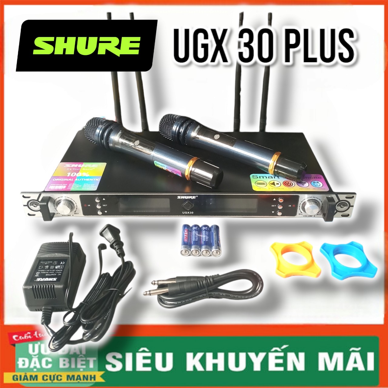 Micro không dây shure ugx 30 plus 2023