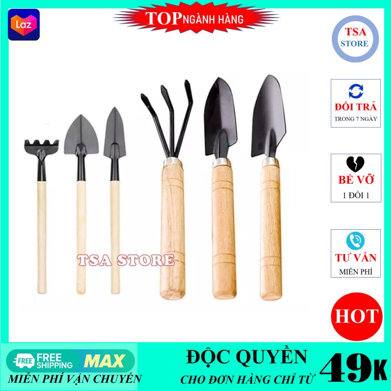 Bộ dụng cụ mini trồng sen đá (3 chiếc) chuyên dùng trồng cây tiểu cảnh/chậu cây mini/terrarium/hồ cá/bonsai/hòn non bộ/sen đá/xương rồng TSA STORE