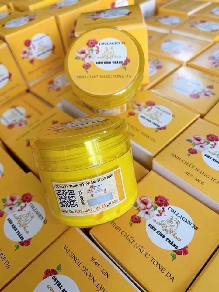 Kích trắng collagen x3