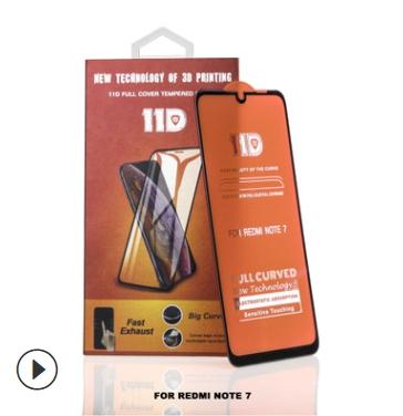 Kính cường lực 11D cho Xiaomi note 6 pro Full viền Đen