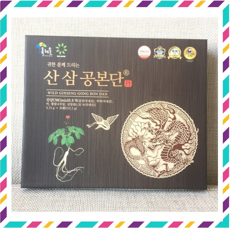 [ Chính Hãng ] Viên Đan Sâm Núi Hàn Quốc, Hộp 30 Viên, Giúp Bồi Bổ Não, Cân Bằng Huyết Áp, Ngăn Ngừa Tai Biến Đột Quỵ