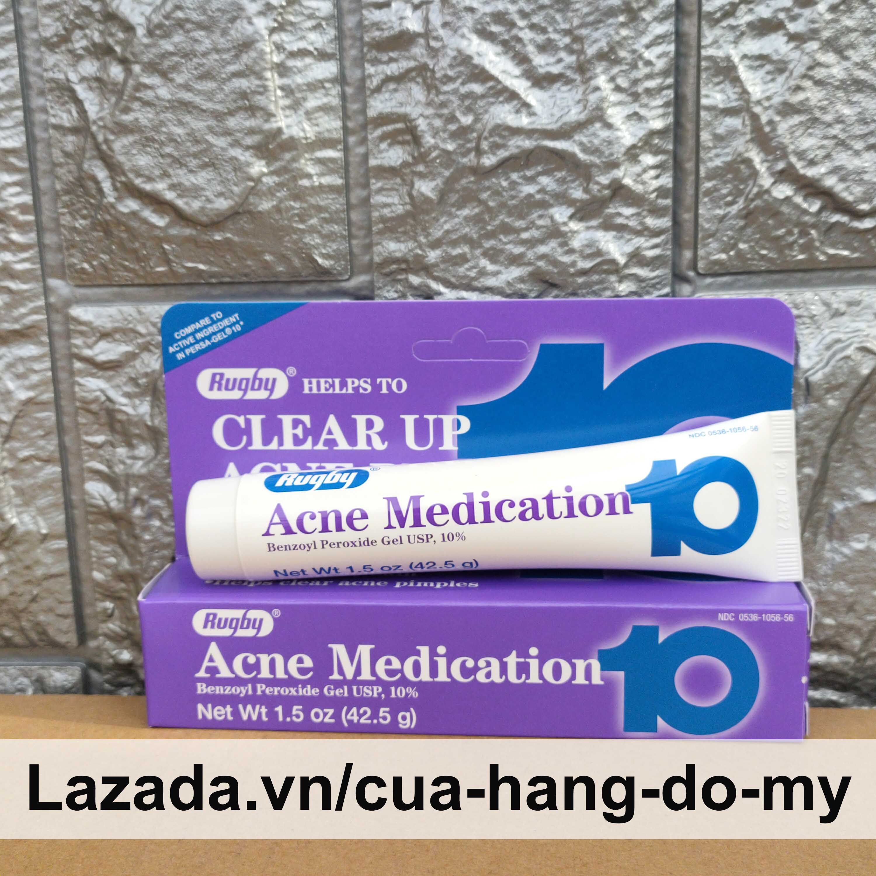 Kem ngăn ngừa mụn Rugby Clear Up Acne Pimples Acne Medication 10 42.5g của Mỹ Màu Tím - Shop Hong1008