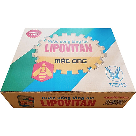 [HCM]Thùng 24 lon nước tăng lực Lipovitan Honey (1 thùng x 24lon x 250ml)